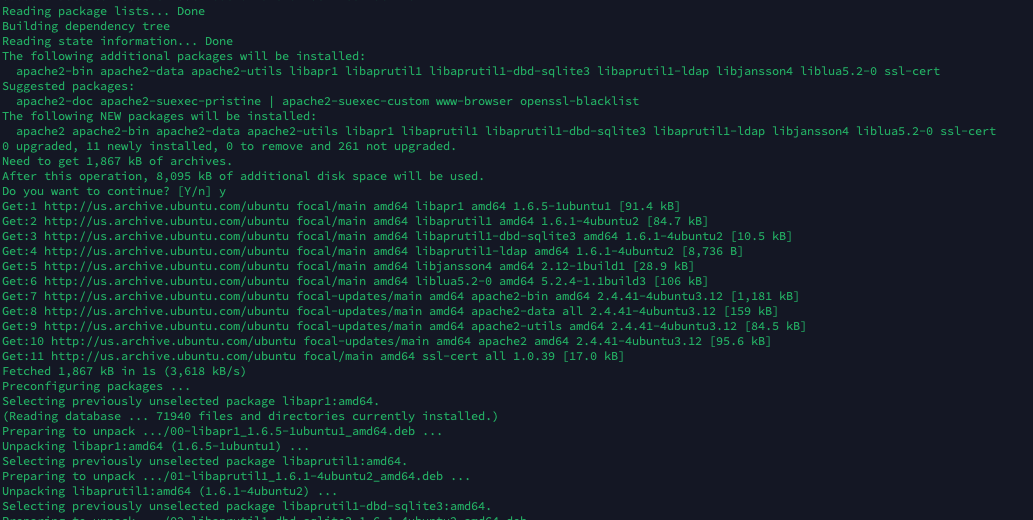 Cum să instalați Apache pe Ubuntu 20.04